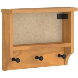 vidaXL Wandgarderobe SANDNES 45x12x35 cm Massivholz Kiefer