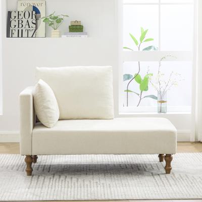 Kodotan sofa "50""W Modern Chaise Lounge Chair, Upholstered In Soft Chenille Fabric, Sturdy with Rubberwood Legs, Strong Load-Bearing Capacity"