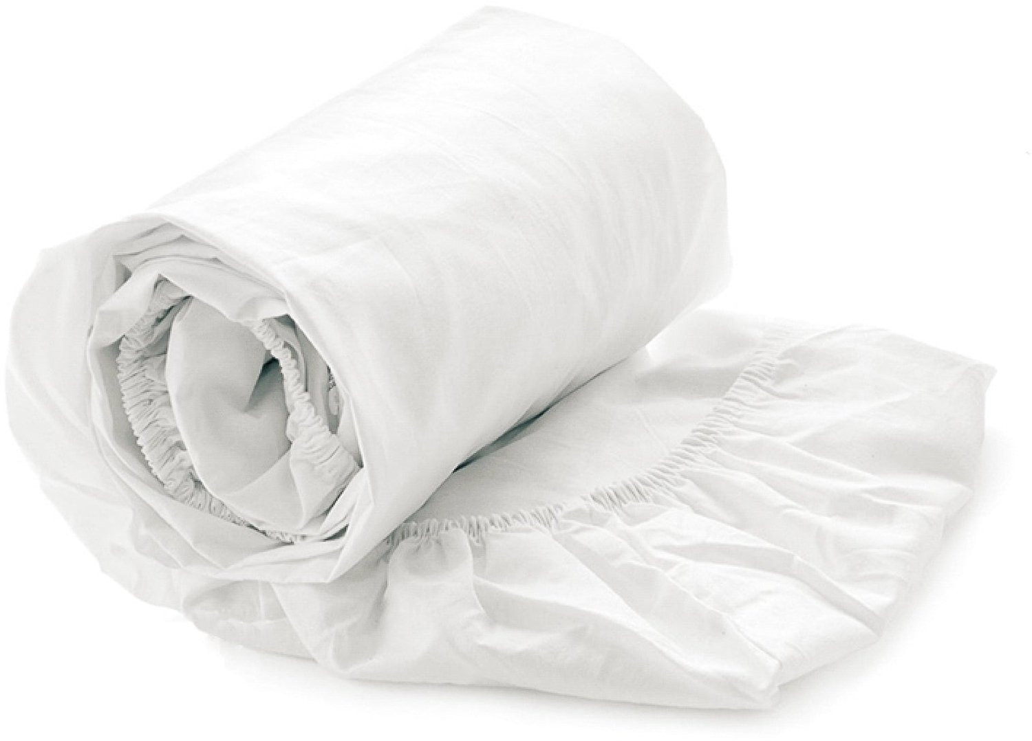 Suite Mumbai Hoeslaken Perkal Katoen - Geel - 180x210-220 cm - Blanc de Blanc