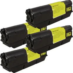 4 Kompatible Toner ersetzt Kyocera TK-330 Multipack schwarz
