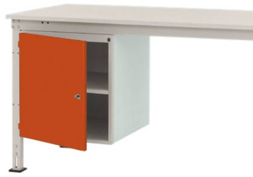 Manuflex ZB4965.2001 Gehäuse-Unterbau UNIVERSAL Stationär, Nutzhöhe 500mm mit 1 Tür links angeschlagen. Für Tischtiefe 1000mm