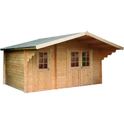 Wolff Finnhaus Gartenhaus Caro 34 Klassik XL -34 mm