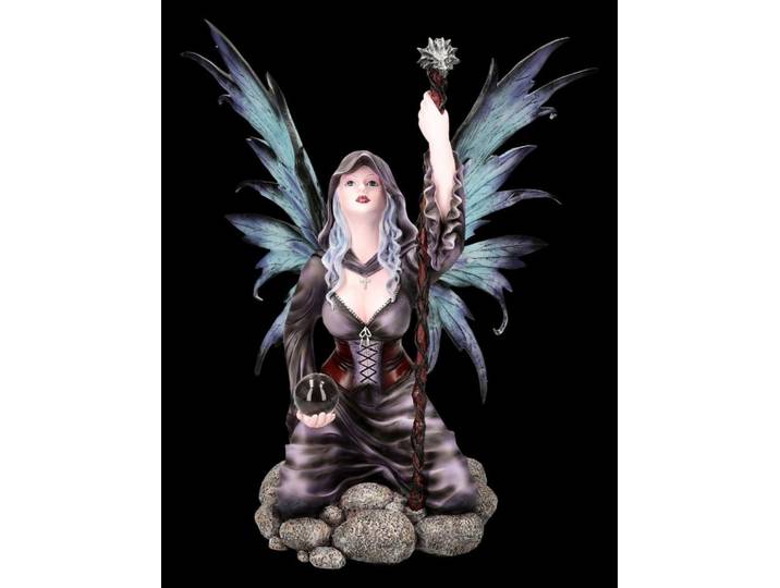 Figuren Shop GmbH Fantasy-Figur Elfen Figur – Aeraluna Statue Fantasy Fee Luftmagie Skulptur 38 cm