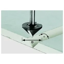 Festool Gipskartonfräser Fräser HW Schaft 8 mm D32/90° 491001 Oberfräse OF 1400