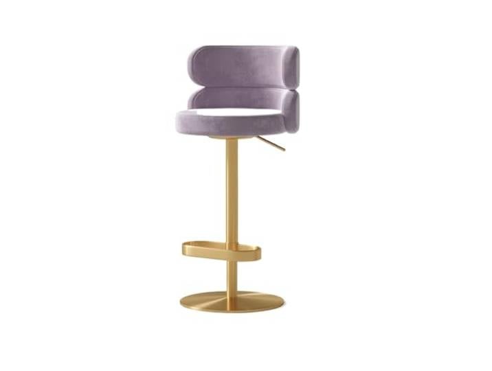 VNCdfhETs Barstuhl Nordische Barhocker, Höhenverstellbare Drehhocker for Hotel Und Zuhause Barhocker(Purple)