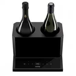 H.Koenig Weinkühler LVX28, Weißwein, Rotwein, Rosé, Champagner, bis zu 9 cm Durchmesser, Von 5° bis 18° Celsius