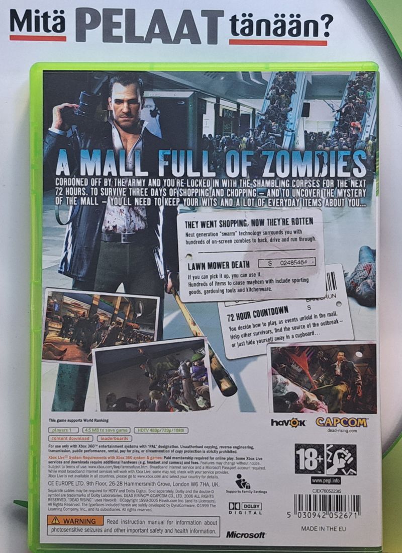 Microsoft Dead Rising Xbox 360 (Käytetty)