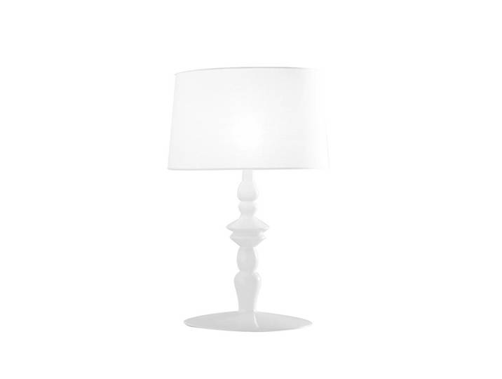 KARMAN lampe de table ALIBABABY (H 40 cm - Céramique et lin)