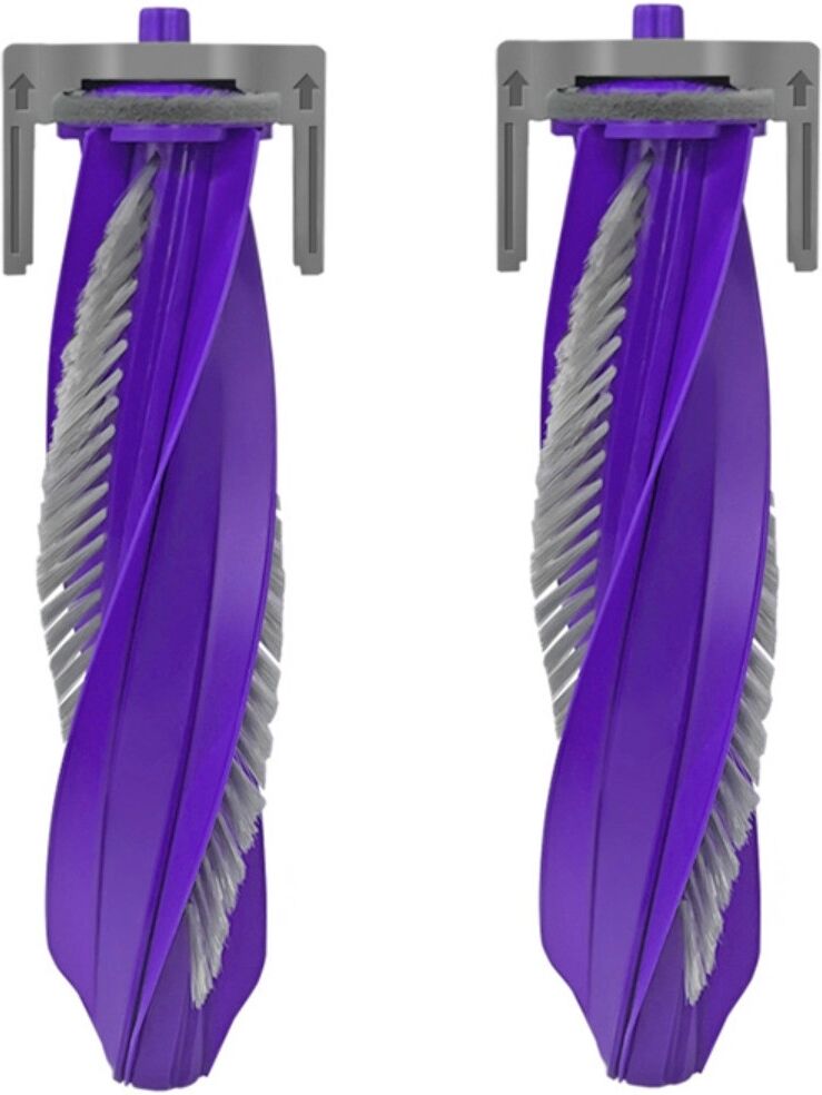 INF Kit brosse principale compatible avec Yunjing Xiaoyao - ABS+silicone violet, lot de 2