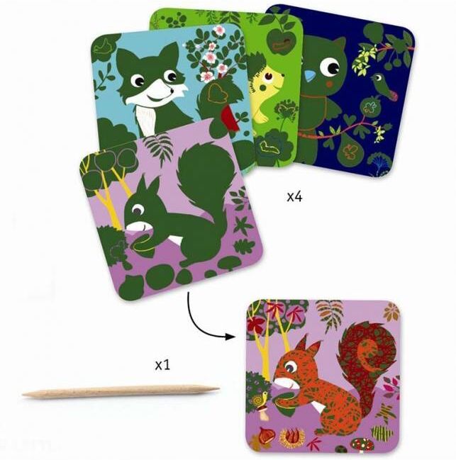 Cartes à Gratter Petites Bêtes - Djeco