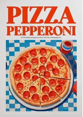 Inspire Essentials Italian Cocktail Food Wall Art Aperol Spritz Pizza Kitchen Canvas Decor 19 50x70cm Unframed