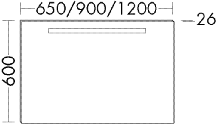 Burgbad Leuchtspiegel RL10 600x800x26 RL10, SIGP080PN645 SIGP080PN645