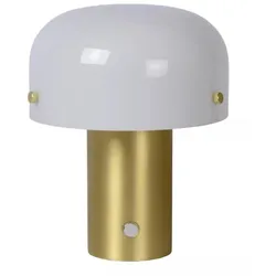 Lucide 05538/01/02 Timon 1x25w Tischlampe E14 - Messing, Glas, dimmbar