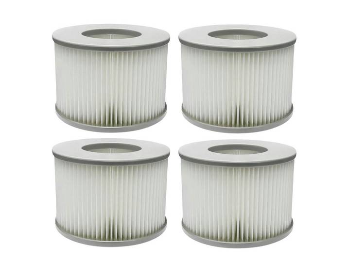 Filterkartuschen 4-teiliges Set für Whirlpools, Weiß, 10.8x6.8x10.8 cm, Freizeit & Co, Pools & Wasserspaß, Poolzubehör