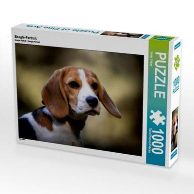 CALVENDO Puzzle Beagle-Portrait | 1000 Teile Lege-Größe 64x48cm Foto-Puzzle für glückliche Stunden