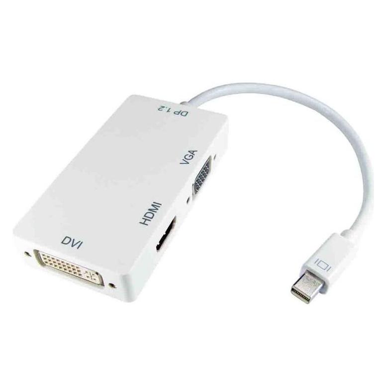 RS PRO HDMI-Adapter Female HDMI, DVI, VGA - Male Stecker DP (DisplayPort) Mini, 500mm (DVI, HDMI, VGA) (1954281)