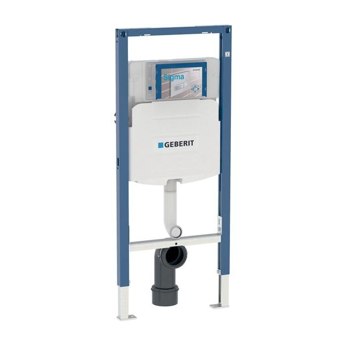 Geberit Duofix Stand-WC-Element 111915005 BH 112cm, mit Sigma Unterputz-Spülkasten 12cm, für Kinder-WC