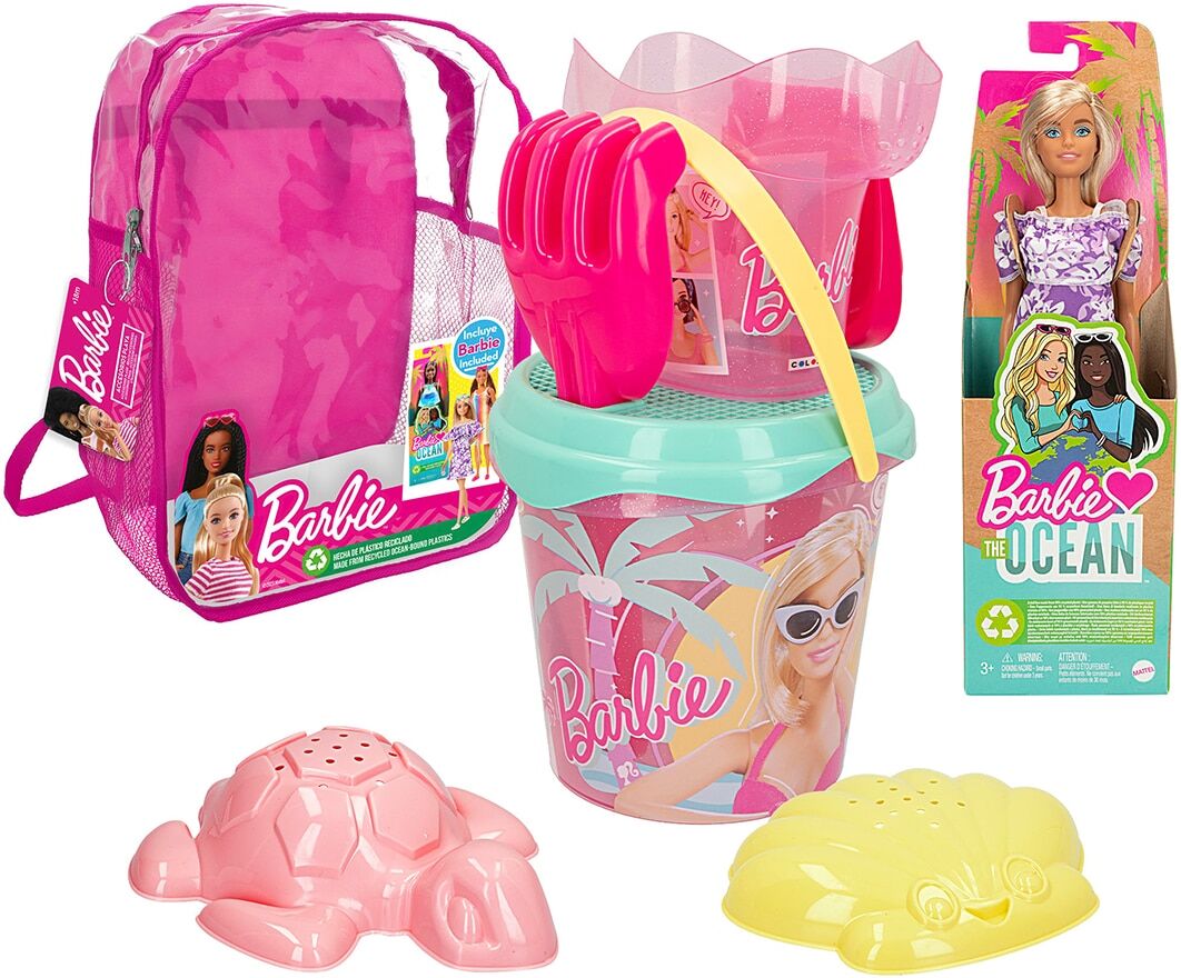 Barbie Mochila Playa Con Muñeca Ocean.