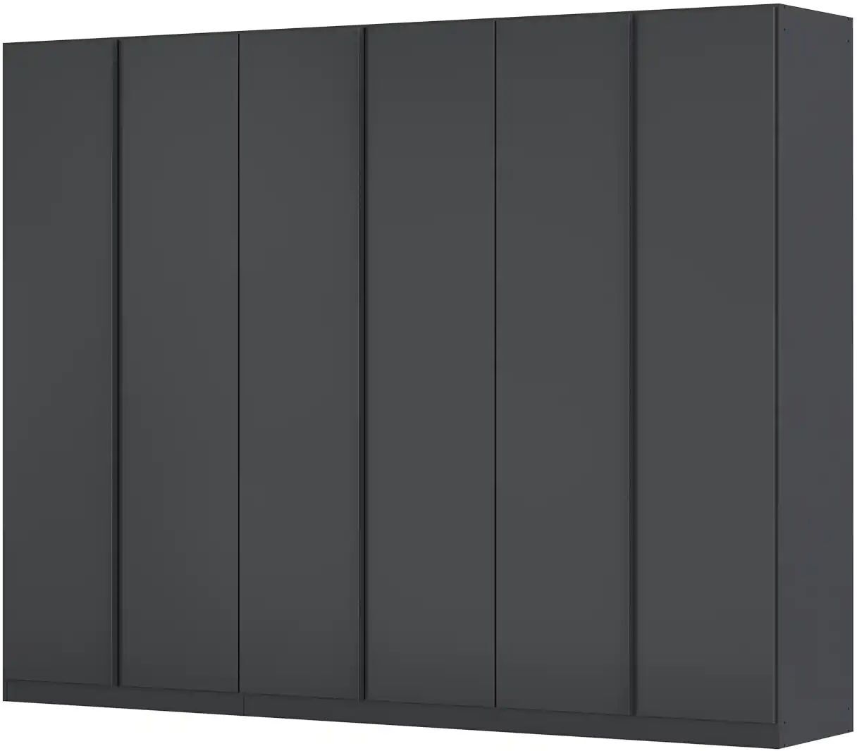 Höffner Drehtürenschrank  Monostar ¦ grau ¦ Maße (cm): B: 271 H: 210 T: 54.0