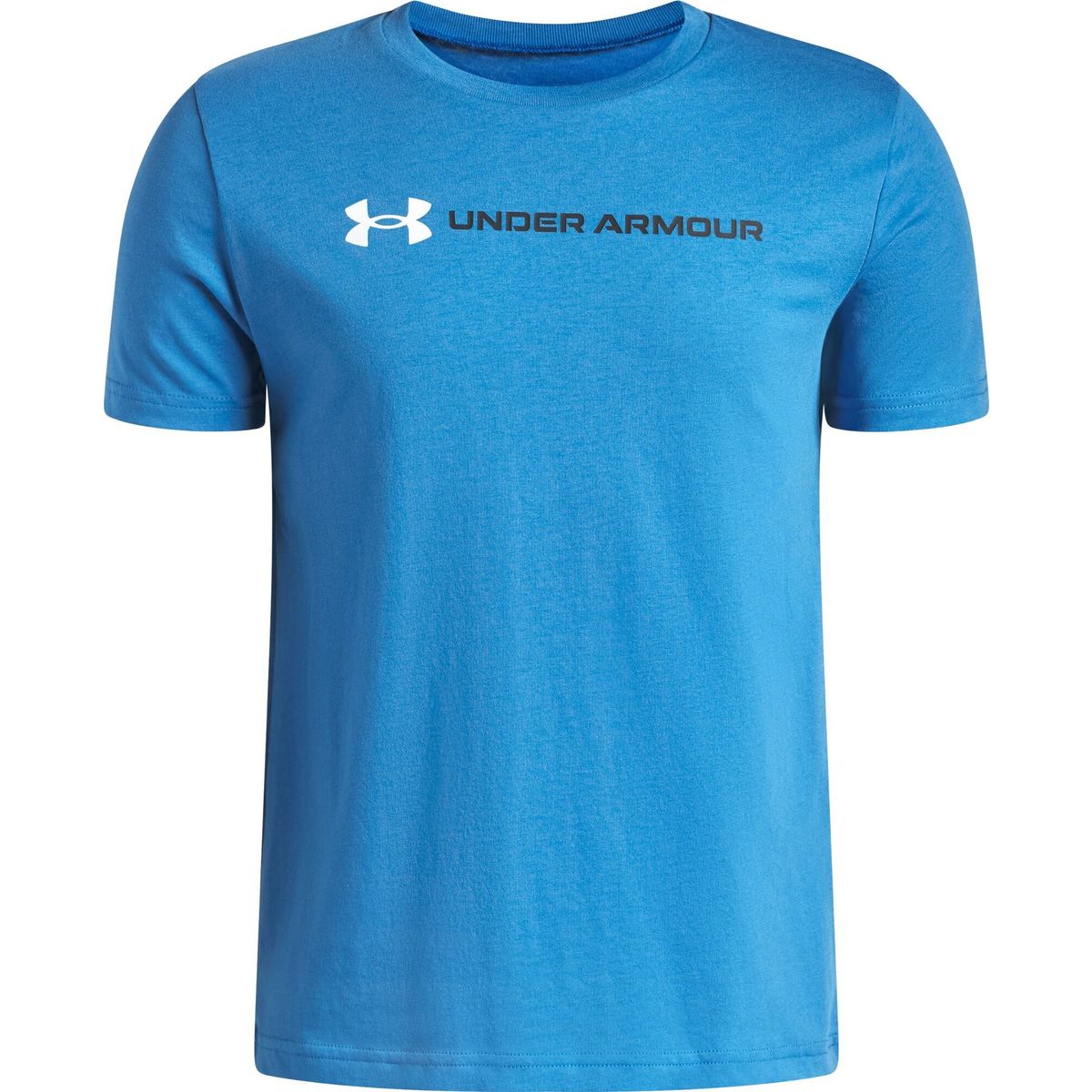 Under Armour B Logo Wordmark SS blue white (430) L 1389963-430-YLG