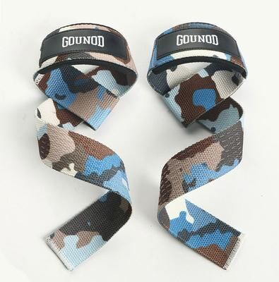 Inspire Daily Merch Adjustable Weightlifting Wrist Straps Non slip Gym Fitness Lifting Strap Support Grip For Strength Training camoublue