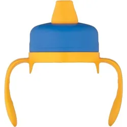 Foogo weicher Trinkhalm für Kinder-Thermosflasche 6m+, gelb-blau