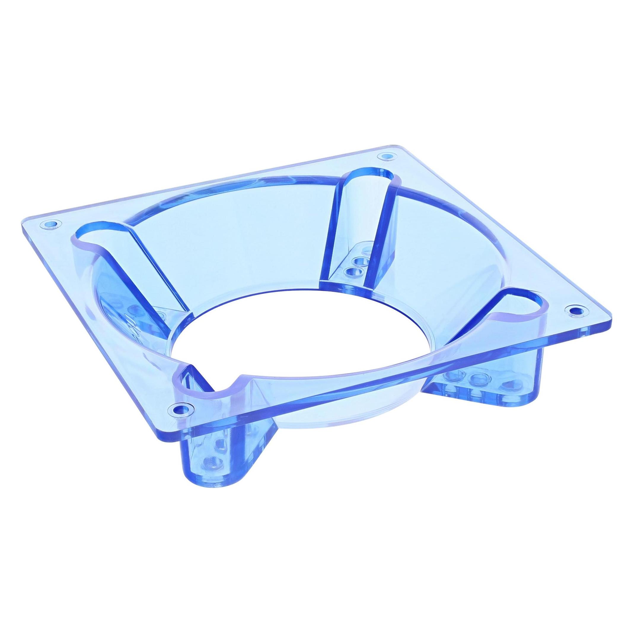 InLine Fan-Adapter 120mm auf 70/80/92mm transparent/blue (36011)