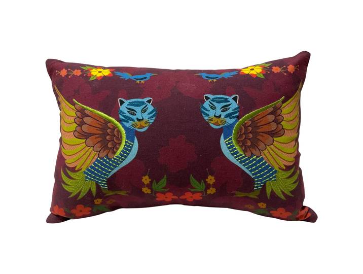 Zierkissen Lori multicolor Baumwolle B 30 T 50 cm - Material: Polyester - Zierkissen