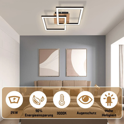 LED-DECKENLEUCHTE Frost 33.3/33/6.1 cm Deckenlampe