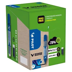 PILOT V Board Master Whiteboard-Marker-Set 2.0 - 5.0 mm Blau