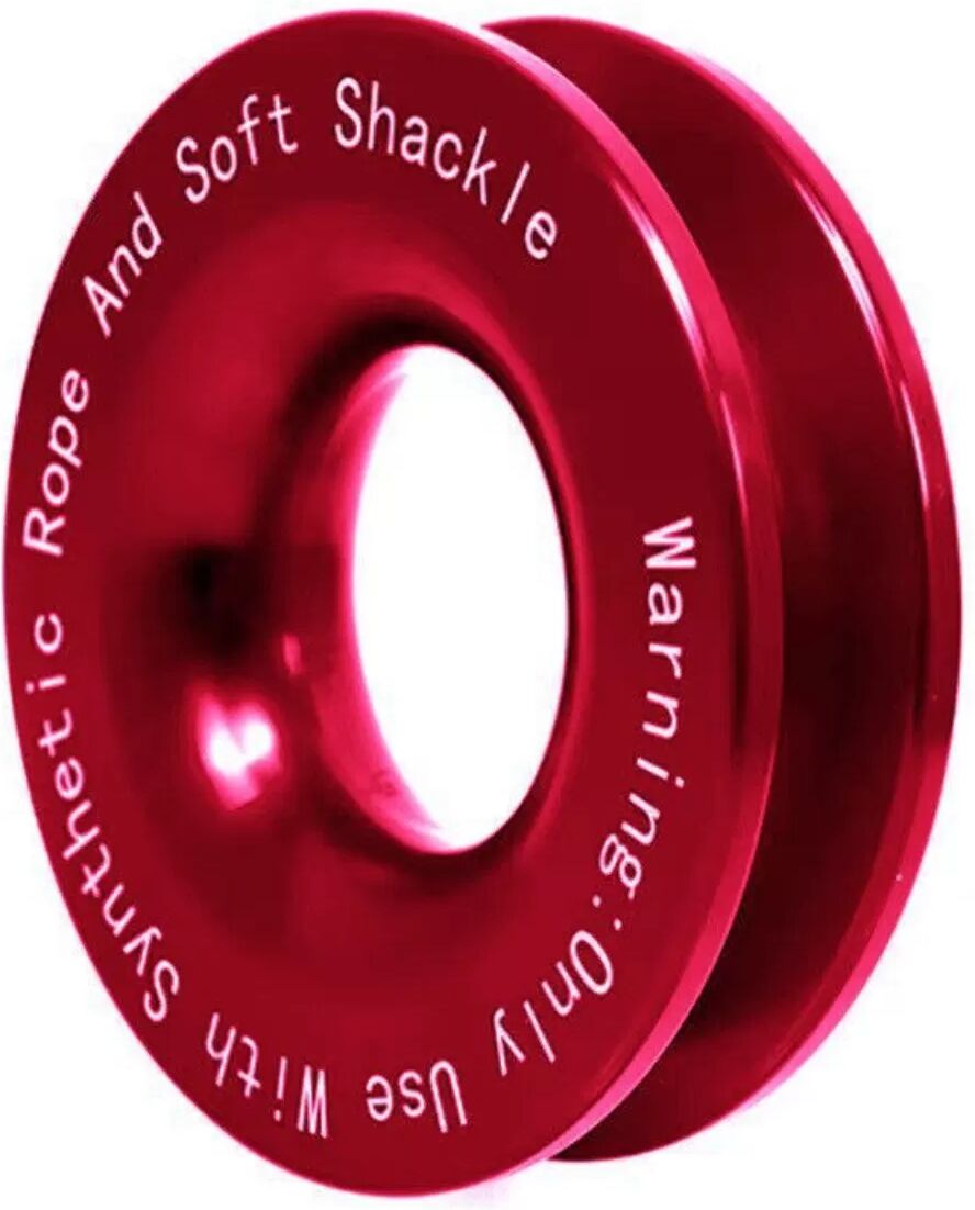 INF Aluminium-Winden-Rettungsring - Ultraleicht, Extrem Stark, Weicher Schäkel, Schwimmend & Flexibel für Offroad-Abschleppen Rot