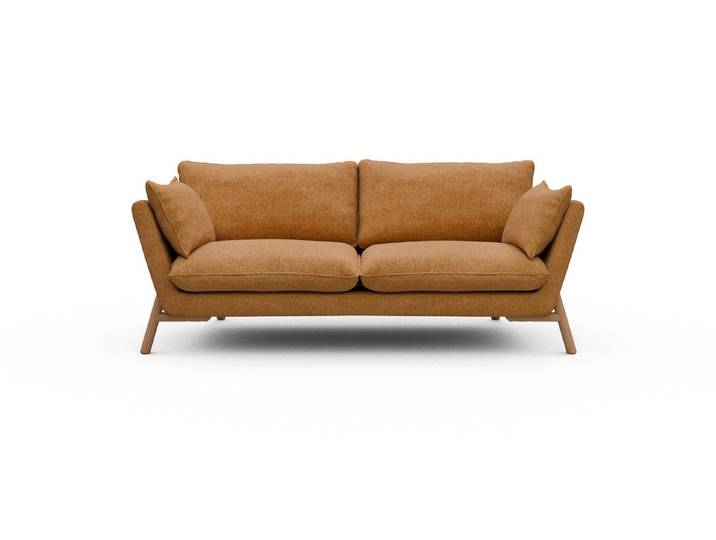 moebelfaktor Sofa Emil 2-Sitzer, schräg gestellte Armlehnen, hoher Rücken