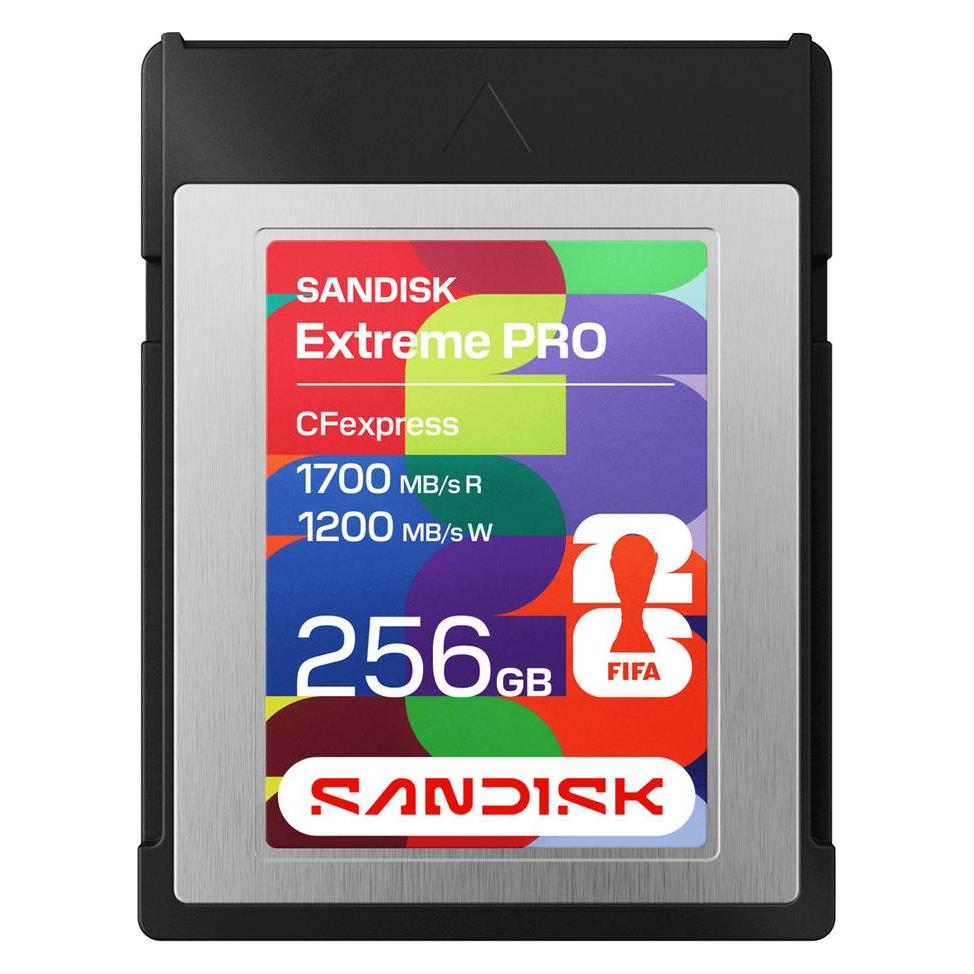 Sandisk CFexpress Typ-B FIFA 2026 256GB (256 GB, CFexpress Typ B) (SDCFE-256G-GF4NN)