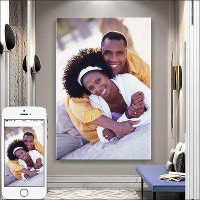 Uplift Picks Custom Canvas Print Personalized Photo Wall Art With Optional Frame 110x60 Cm no Frame