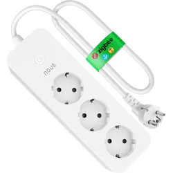 Nous, Steckdosenleiste, A11Z Steckerleiste ZigBee3.0 3xSchuko/Messung (3x, CEE 7/3)