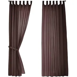 VORHANG 2ER SET POTSDAM HxB 245x140 cm Braun