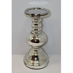 Kerzenhalter (DH 14x31 cm) - silber - DH 14x31 cm