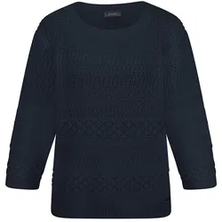 Pullover U-Boot-Ausschnitt BASLER blau, 50