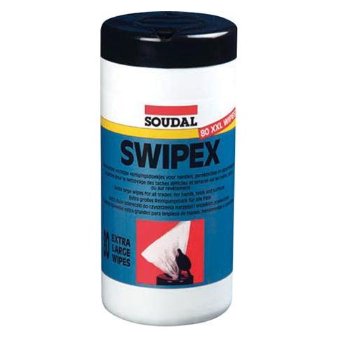 Soudal Swipex renseservietter dåse 100stk, fjerner maling og andre snavsede midler trykfarve, lim, f (100 Stk.) (5411183073807)