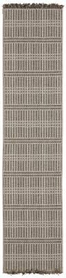 Style Haven Grayton Geometric Lines Beige/ Black Indoor-Outdoor Fringe Edge Rug