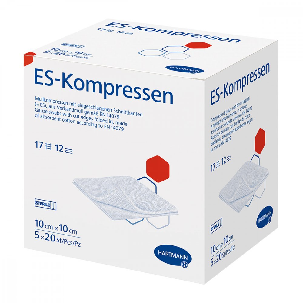 PAUL HARTMANN AG Es-kompressen steril 10x10 cm Grosspackung 06454133