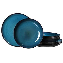 Ritzenhoff & Breker Tafelservice Bali 8tlg. Steinzeug Blau