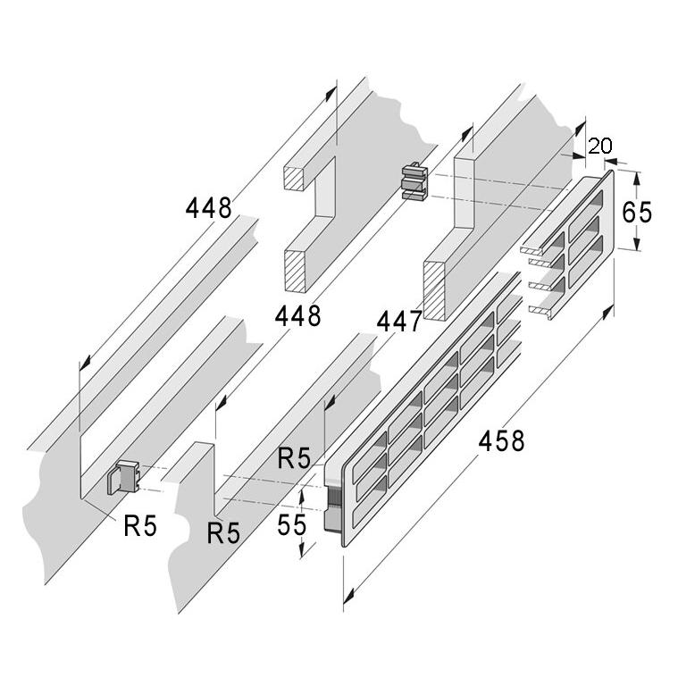 Werkstarck Lüftungsgitter (80.1050.9407.0000)