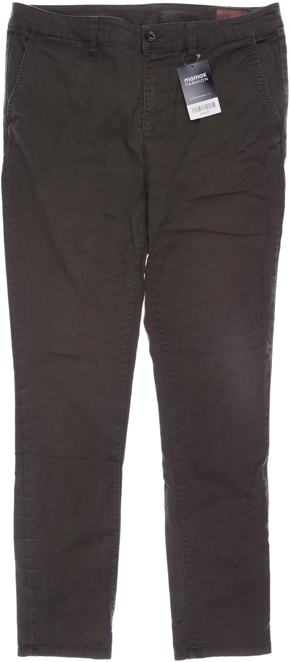 asos Herren Stoffhose, Grün, Gr. W31, Baumwolle / Elasthan - Second Hand