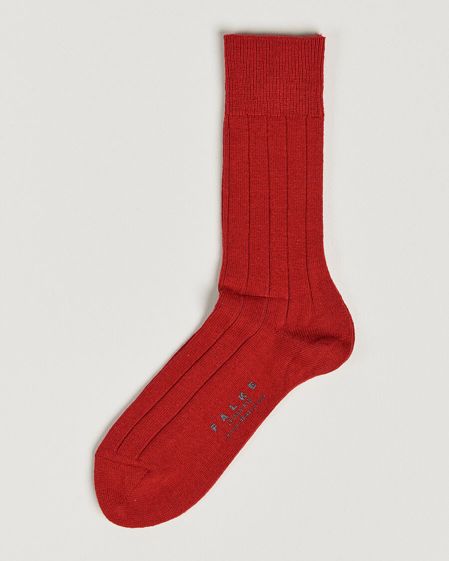 Falke Lhasa Cashmere Scralett men 43-46 Rød