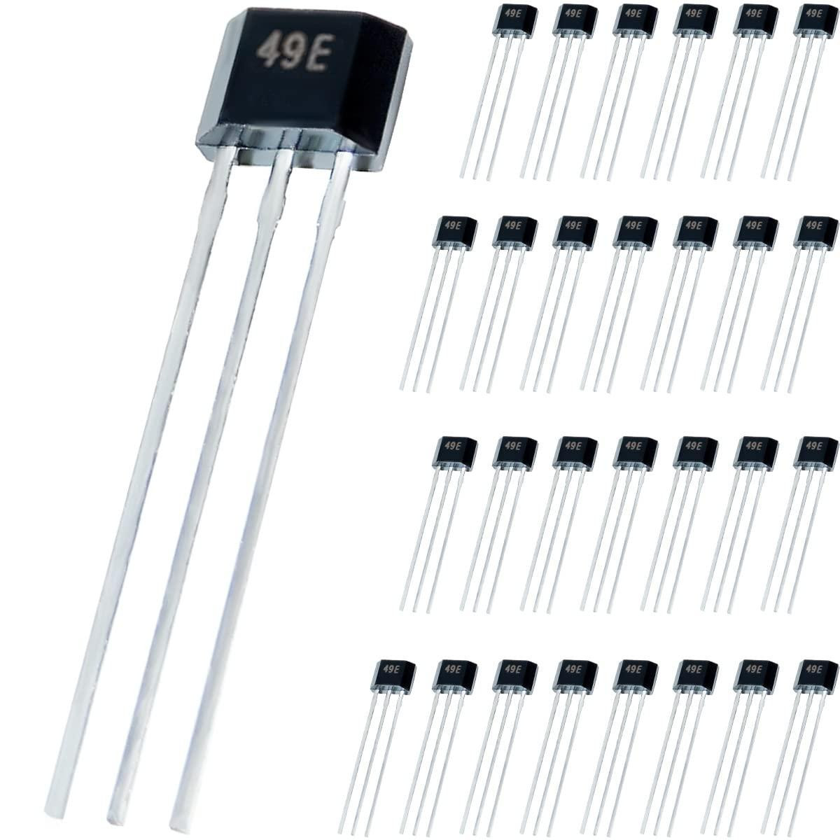 Dripio Hall-effect sensor 49E, 30 stuks, lineair, met lage ruis, TO-92 behuizing