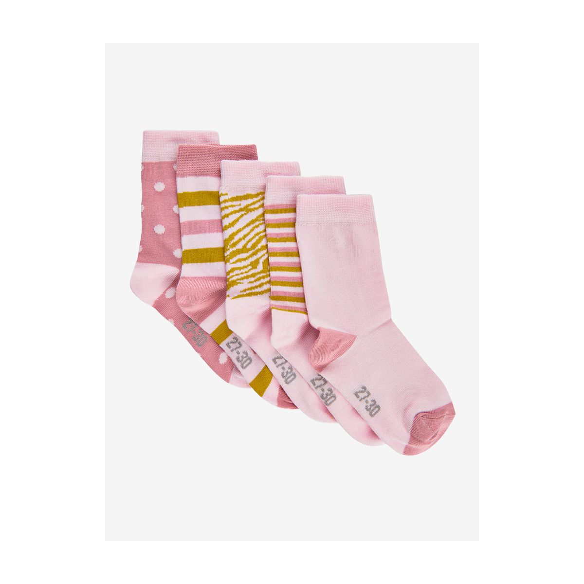 Minymo Sock w. Pattern (5-pack) hell rot (504) 35\38 5079-504-35\38
