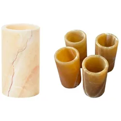 Duni Kerzenhalter Mineral 125 x Ø 70 mm, 4 Stk/Krt (4 x 1 Stk)