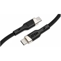 Aten 240W USB-C to USB-C Braided (2 m, 240 W), USB Kabel