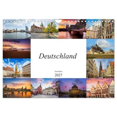 Deutschland Ansichten (Wandkalender 2027 DIN A4 quer), CALVENDO Monatskalender